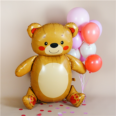 Шар фигура напольная Мишка улыбчивый
