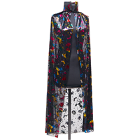 Плащ HWN черный/радужный, 120см