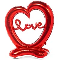 Фигура напольная Сердце с надписью LOVE