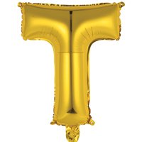 Шар Мини буква "Т", 36см Gold