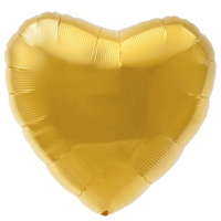 Шар сердце 76см Металлик Gold