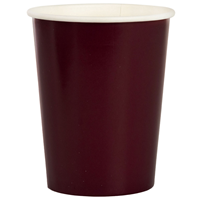 Стакан бордовый 250мл 6шт