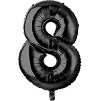 Шар цифра "8", 66см Black