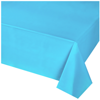 Скатерть голубая 140х275см