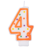 Свеча -цифра "4" 7,6см