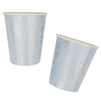 Стаканы Снежинка перламутр, 8 штук