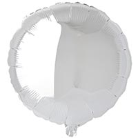 Шарик 23см круг Silver