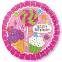 Шар 45см Happy Birthday Лавка сладостей