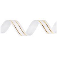 Лента с зол пол 10ммХ91м белая