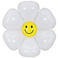 Шар фигура Ромашка Улыбка белая