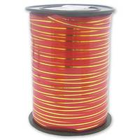 Лента с золотой полосой красная