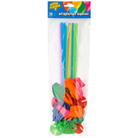 Шарики с держателями 25см 10шт Китай