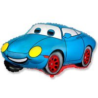 Шар фигура Машина Тачка голубая