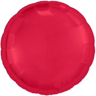 Шар круг 45см Металлик Red