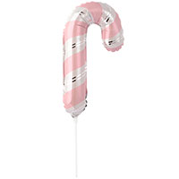 Шар Мини фигура Леденец бело-розовый