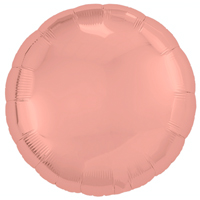 Шар круг 45см Металлик Coral Pink