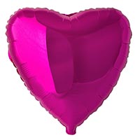 Шарик Сердце 45см Fuchsia