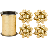 Банты звездочки+ Лента золото голография