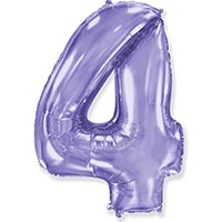 Шар цифра 4 101см Lilac