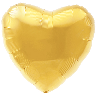 Шарики из фольги Шар сердце 45см Пастель Light Gold