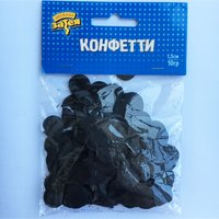 Конфетти Круги тишью Черные 10 гр