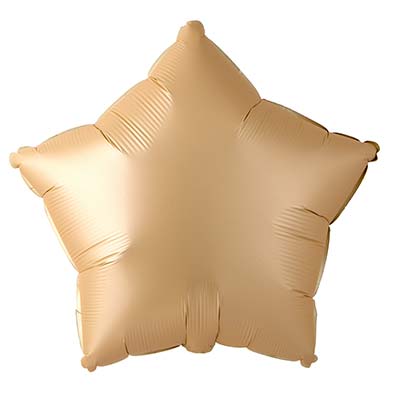 Шар Звезда 45см Сатин Nude