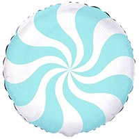 Шарик 45см Конфета голубая пастель