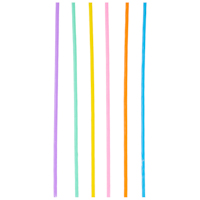 Свечи для торта пастель Ассорт 17см 24шт