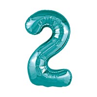 Шар цифра "2", 101см Металлик Ocean