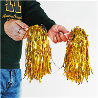 Помпон д/чирлидинга 2шт золото фол факт