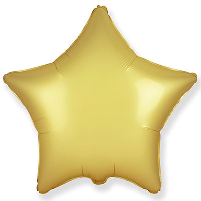 Шарик Звезда 45см Сатин Gold