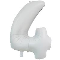 Шар цифра "4", 66см White