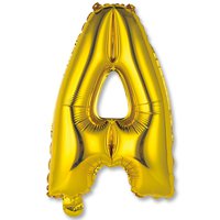 Шар Мини буква "А", 36см Gold