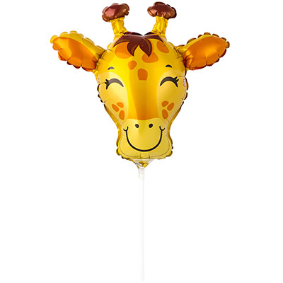 Шарики из фольги Шар Мини фигура Голова Жирафа