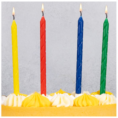 Свечи для торта Свечи для торта Спираль мульти, 12 штук