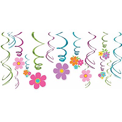 Спираль Цветы весенние 46-60см 12шт