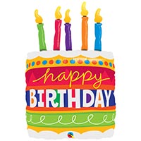 Шар фигура Торт со свечками H. Birthday