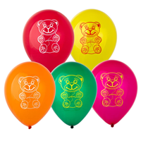 Шар 12" с рис. Мишка мармеладный/Э