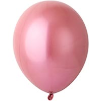 Шары 30см хром розовые Весёлая Затея