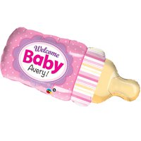 Шар фигура Бутылочка розовая