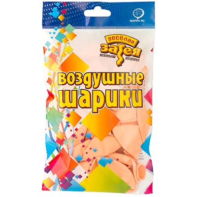Шарики из латекса Шары 30см макарун оранжевые ВесёлаяЗатея