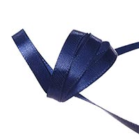 Лента атласная тёмно-синяя 6ммх27,4м