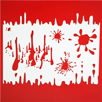 Трафарет для грима А5 Капли крови