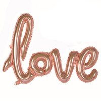 Шар фигура LOVE Rose Gold