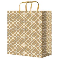 Пакет бум крафт Сложный узор 18х23см