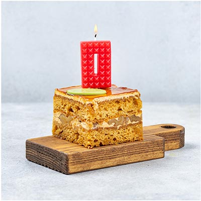 Свечи-цифры Свеча-цифра 0 Конструктор, 4,5см