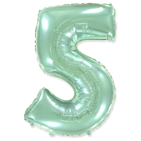 Ф ЦИФРА 5  40" Пастель Mint
