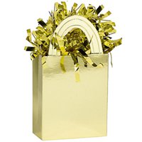 Грузик для шаров Сумочка золотая, 160 гр