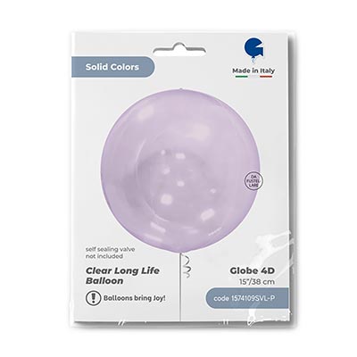 Шар 38см Bubble сиреневый Кристалл Lilac