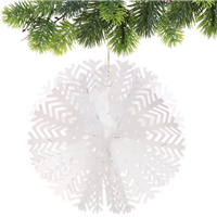 Украшение Снежный Шар белый 30см